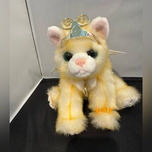 Vintage Aurora “Catapillars” Gemstone Yellow Fairy Kitty Wings Plush 2001 Solana
